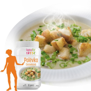 Česneková polévka 290 g, 10 porcí ketonové diety