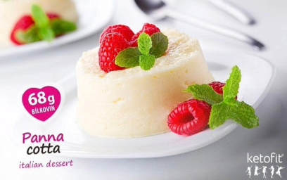 NOVINKA! Proteinová Panna cotta KetoFit