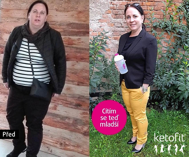 Před a po keto dieta KetoFit